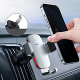 Metal Car Air Vent Phone Holder - Secure & Stylish Mount