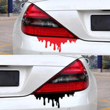 Dynamischer Autoaufkleber mit rotem Blutungseffekt