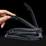 Universelle Autotelefonhalterung für Armaturenbrett und Armlehne - Eleganter schwarzer ABS-Halter