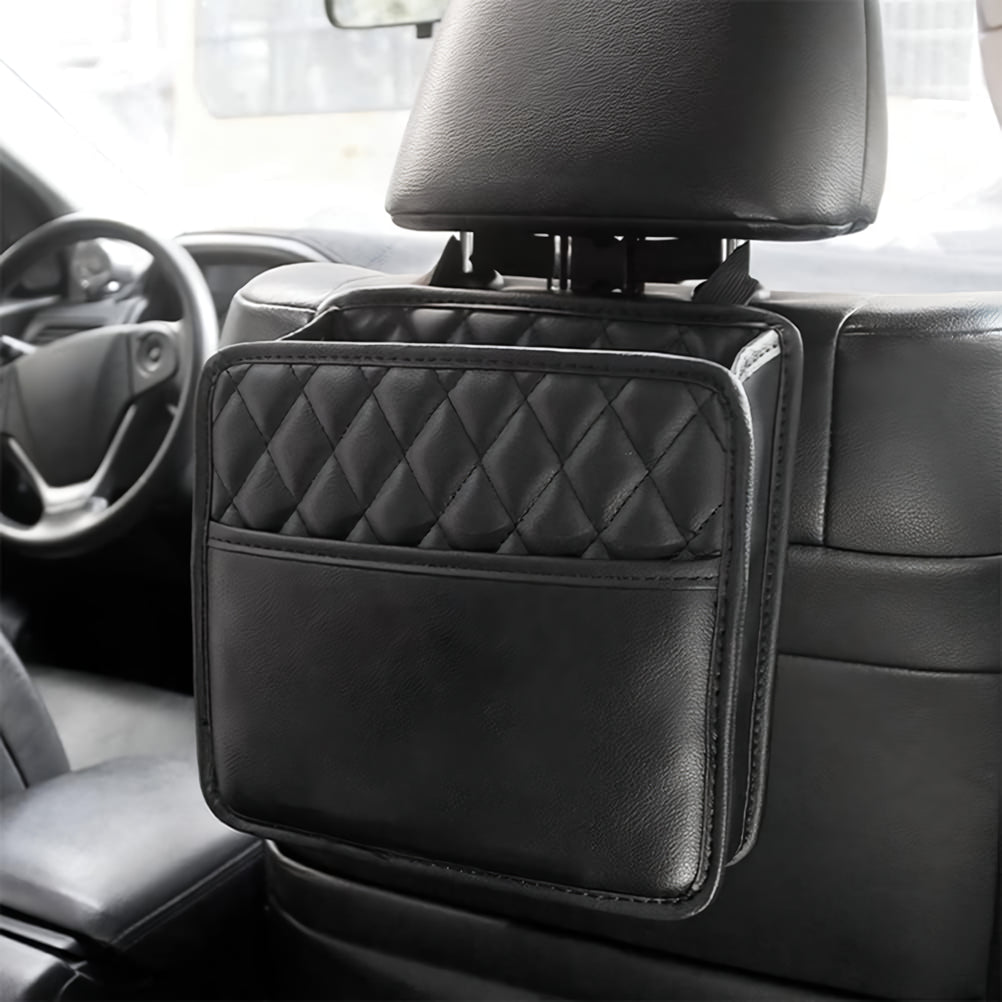 Luxuriöser Auto-Rücksitz-Organizer aus Leder mit wasserdichtem Stauraum