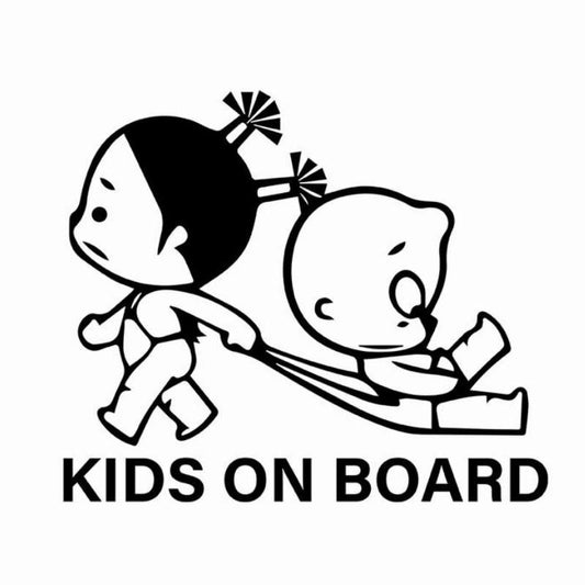 Etiqueta engomada del coche del bebé a bordo - etiqueta divertida de advertencia de seguridad infantil