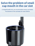 2-in-1 Car Cup Holder Fan with Adjustable Cooling and USB Charging