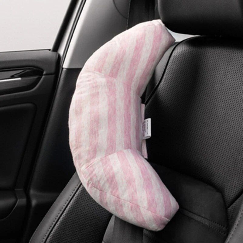 Kopfstütze und Nackenstütze für Kinderautositze – Schlafkissen mit verstellbarem Gurtpolster