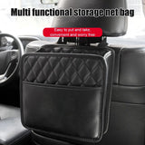 Waterproof Leather Car Backseat Organizer with Phone Pocket