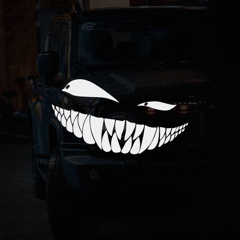 Skurrile Wink &amp; Smirk Autoaufkleber