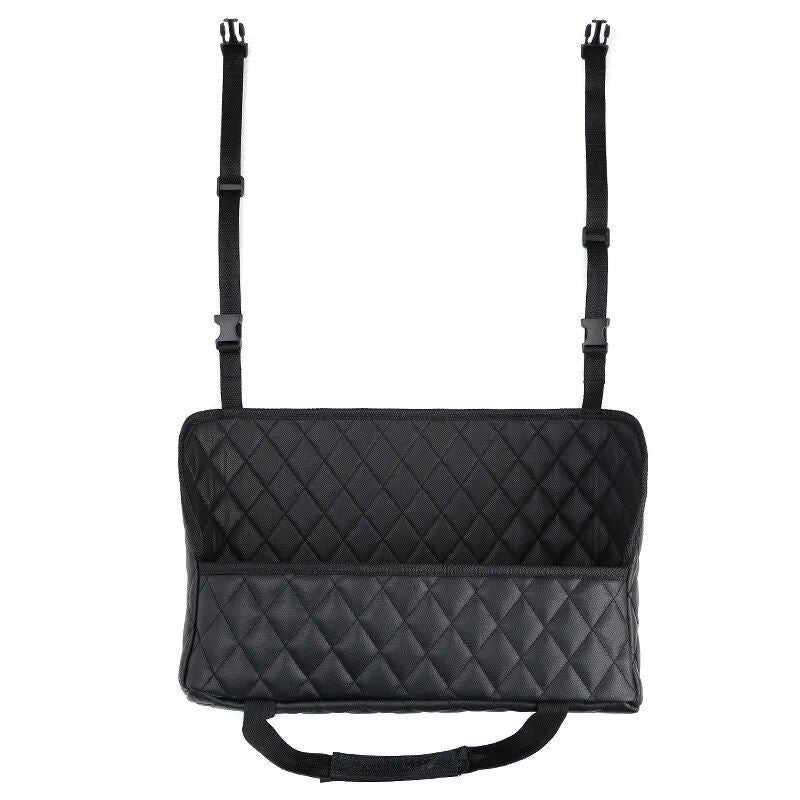 Aufbewahrungsnetztasche und Handtaschenhalter für Autositzlücken
