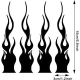 Reflektierendes Sicherheitsband im Flammendesign für Autos und Motorräder