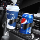 Universell verstellbarer Getränkehalter für die Lüftung im Auto mit rutschfesten EVA-Pads
