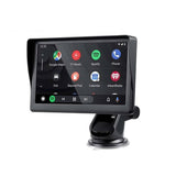 Reproductor multimedia universal para coche con pantalla táctil de 7" con CarPlay inalámbrico y Android Auto