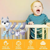 Spiralförmiges Plüsch-Aktivitätsspielzeug „Fuchs“ für Autositze und Kinderwagen