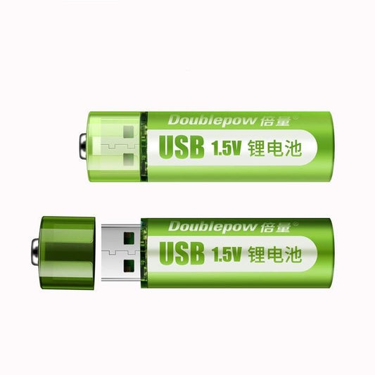 Batería de iones de litio AA recargable por USB de 1,5 V - 1800 mWh de alta capacidad para dispositivos electrónicos
