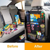 Auto-Rücksitzschutz mit Touchscreen-Tablet-Halter und 9 Taschen