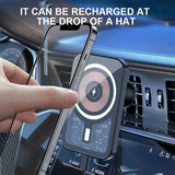 15W Fast Charging Magnetic Wireless Car Charger with Air Vent Phone Holder Stand for iPhone 12, 13, 14 Pro Max Series