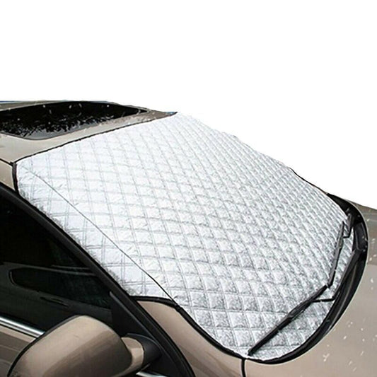 Universelle Auto-Windschutzscheiben-Abdeckung – Sonnenschutz und Eisschutz, wetterfest, 150 x 70 cm