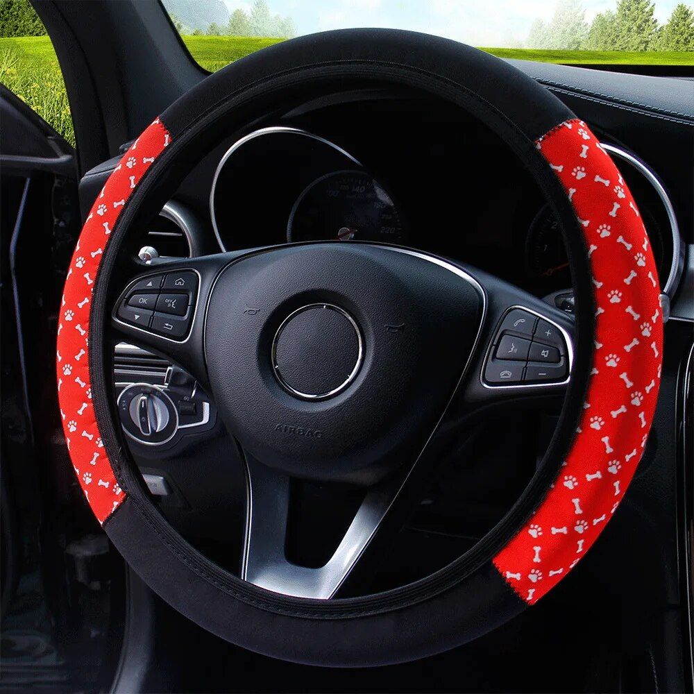 Funda para volante con estampado de estilo étnico