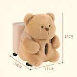 Cute Bear 2-in-1 Car Tissue Box & Trash Can