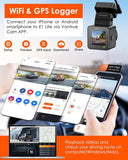 1080P WiFi Mini Dash Cam with GPS, Voice Control, Night Vision, Parking Mode