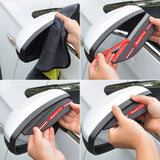 Universal Car Mirror Rain & Sun Visor Protector - Rearview Rain Shield