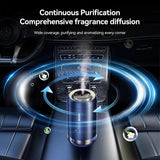 Difusor y purificador de aire para coche con control táctil negro inteligente