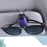 Soporte universal para gafas de sol y clip para tarjeta para visera de coche