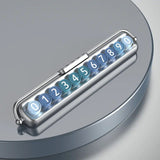 Placa de número de aparcamiento oculta luminosa