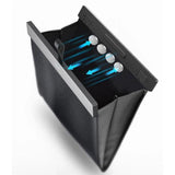 Bolsa de basura magnética para coche con luz LED – Almacenamiento de cuero para colgar en el asiento trasero