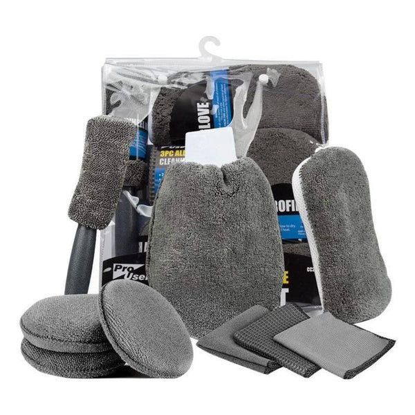 9-teiliges Mikrofaser-Autoreinigungs- und Detailing-Set