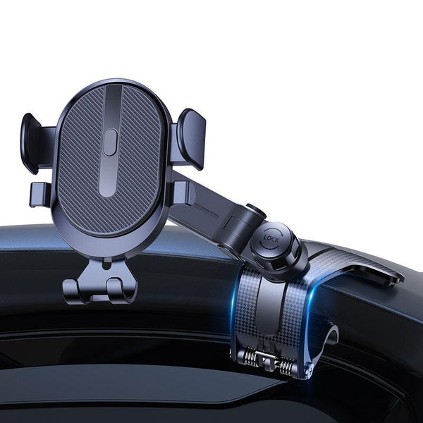 Armaturenbrett-Kfz-Telefonhalter mit Clip, Einhand-GPS-Ständer für sicheres Fahren