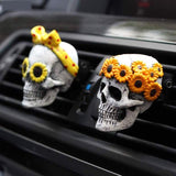 Cráneo creativo de la resina del ambientador de aire del coche para el aire acondicionado auto