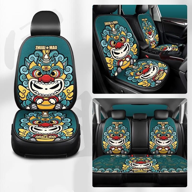Funda de asiento de coche de malla de seda de hielo transpirable