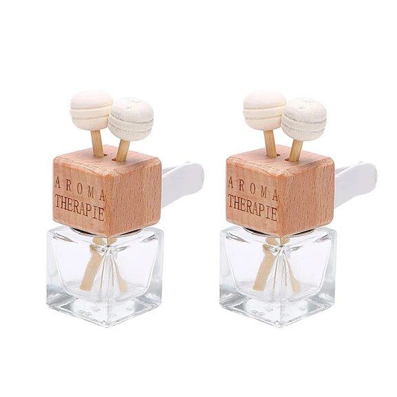 Difusor de perfume de cristal con clip de ventilación de coche de 8 ml