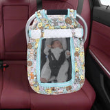 Atmungsaktiver Mesh-Autositzbezug für Babys mit Guckfenster