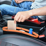 Organizador y relleno de cuero de lujo para asientos de automóvil - Ajuste universal