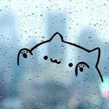 Calcomanía de vinilo para coche Kawaii Bongo Cat