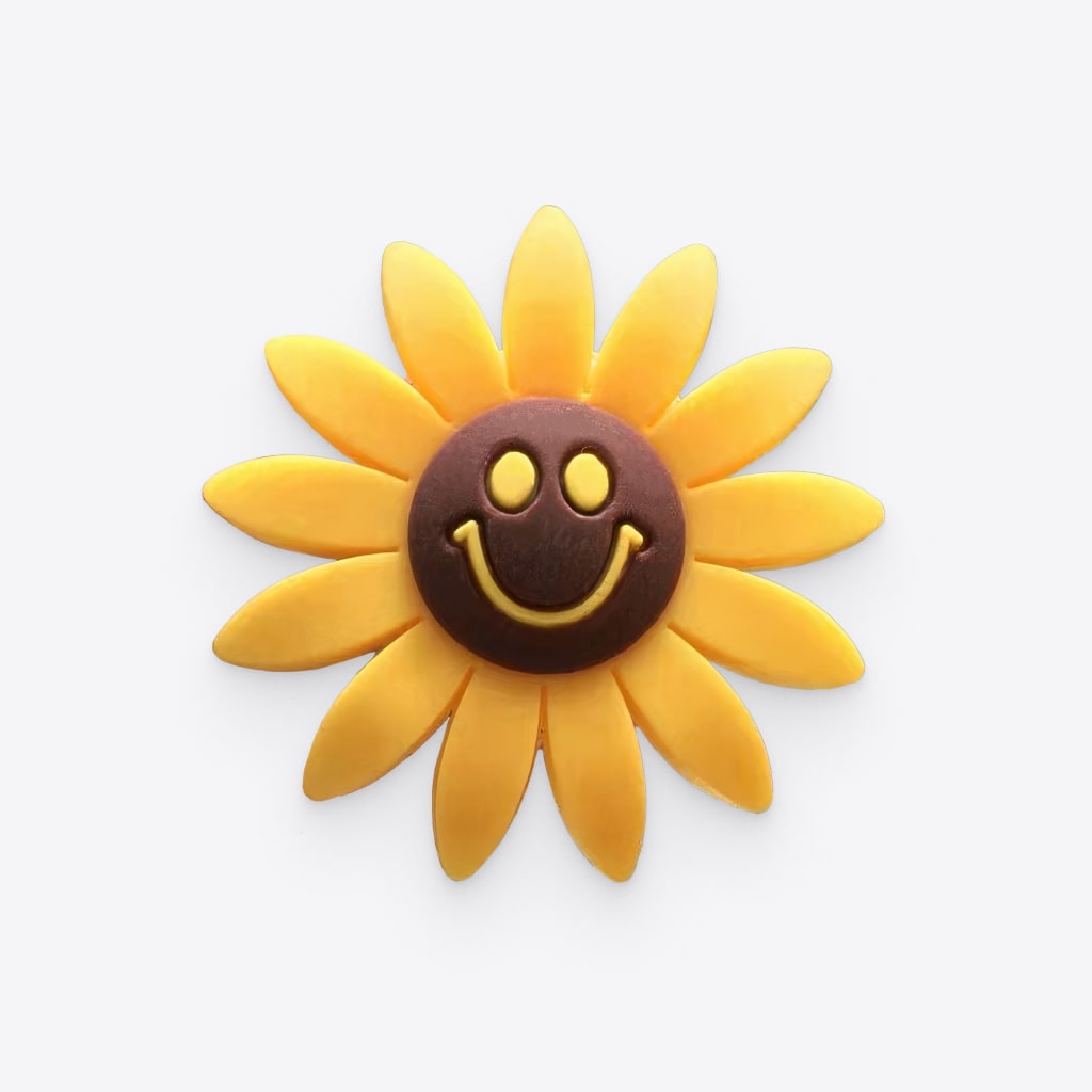 Ambientador de girasol con clip 