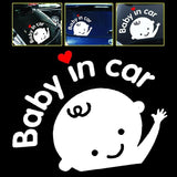 Baby on Board 3D Cartoon Car Sticker - Funny Safety Warning Decal