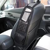 Organizador de almacenamiento lateral para asiento de coche 2 en 1, bolsa de malla portátil para teléfono, taza y llavero