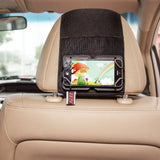 Universal Adjustable Car Headrest Mount for Smartphones and Tablets - Fits iPad Air, Mini, iPhone 14 Pro Max to Galaxy S23