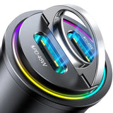 90W Dual Port USB C Car Charger with Pull Ring Design & Fast Charging