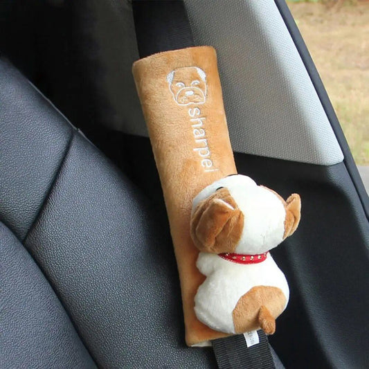 Entzückendes Sicherheitsgurtkissen fürs Auto in Tierform für Kinder