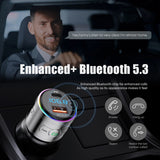 Bluetooth 5.3 FM-Transmitter mit PD 20 W &amp; QC3.0-Schnellladegerät und Hi-Fi-Musikadapter