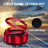 Ambientador para coche con energía solar - Difusor de aromaterapia con rotación de 360 ​​grados