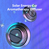 Difusor de aromaterapia para automóvil con forma de ovni y energía solar