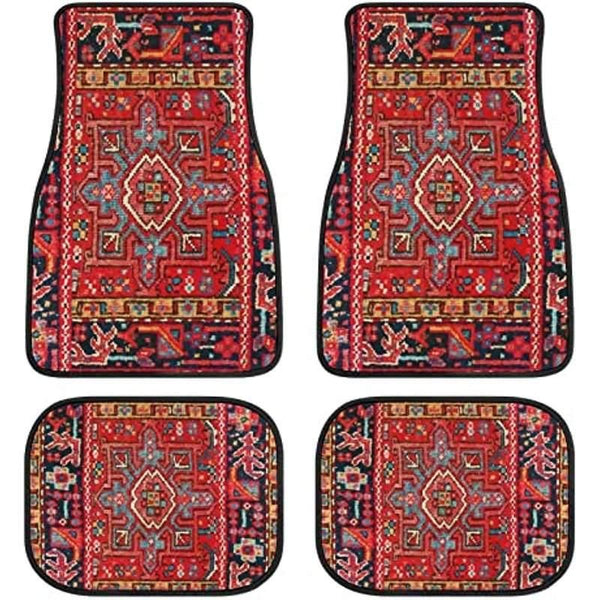 Persian Rug-Style Car Floor Mats - A Set of 4