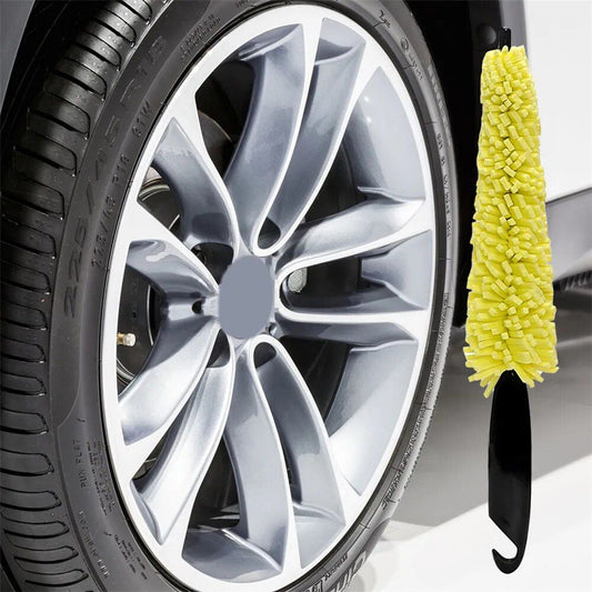 Cepillo limpiador de ruedas de coche compacto