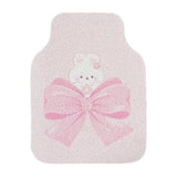 Cute Bow Cartoon Car Floor Mats - Anti-Dirty & Anti-Slip Silk Ring Design