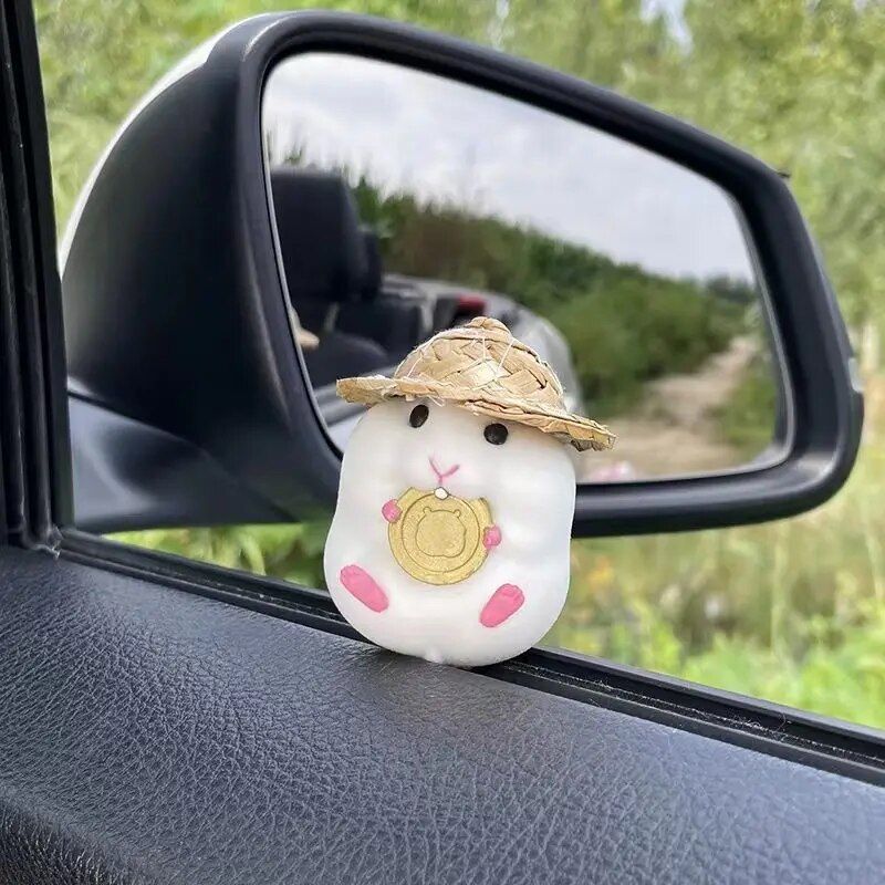 Linda decoración de muñeca de tablero de hámster
