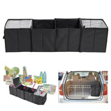 Portable Collapsible Car Trunk Organizer with Insulated Cooler