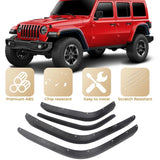 Juego de guardabarros delantero y trasero para Jeep Wrangler