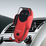 Soporte universal para coche Cargador inalámbrico Sensor inteligente Soporte de salida de aire